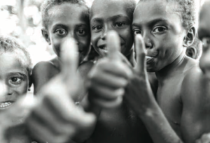 Happy PNG children